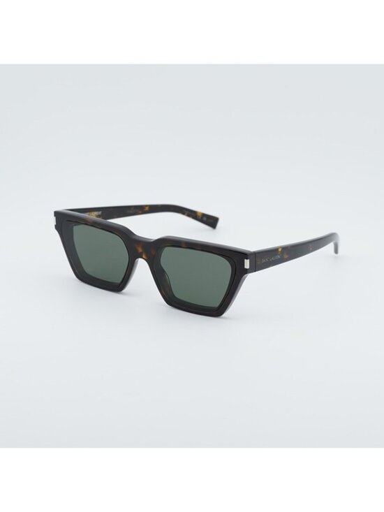 Saint Laurent SL633CALISTA 002 Sunglasses Havana Rectangle Frame, Grey Lenses main image 5